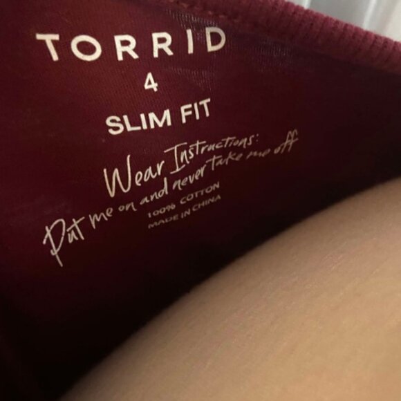 Torrid size 4 Torrid Slashed Cotton Tiger Graphic Tee Tshirt - Picture 6 of 7